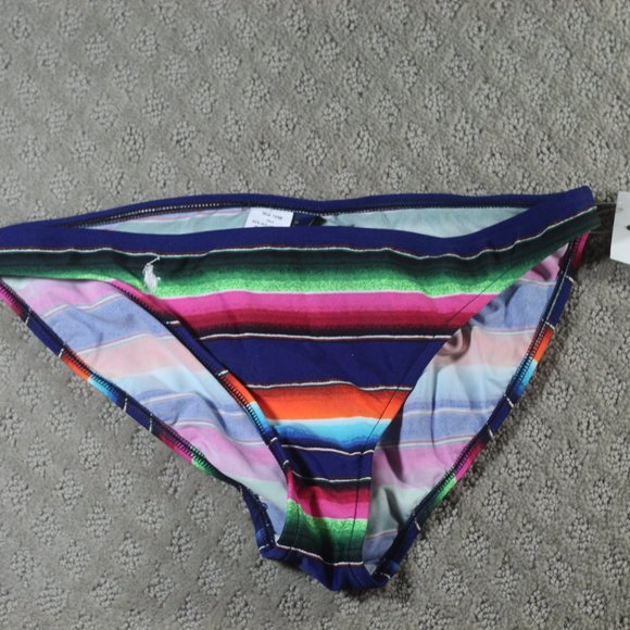 NWT Polo Ralph Lauren Size S Striped Bikini Bottom - Picture 1 of 4